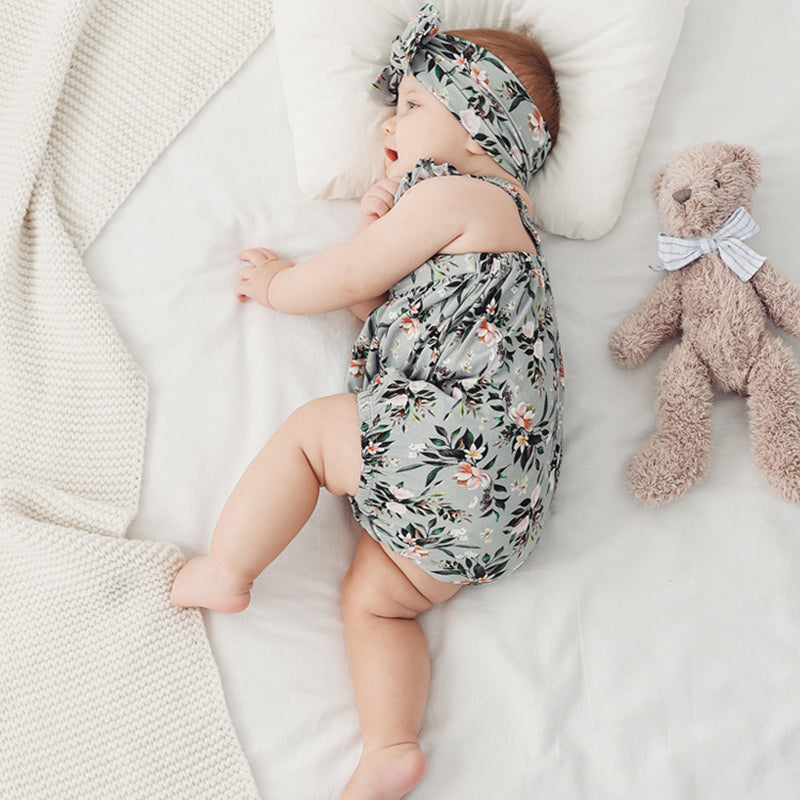 Baby Floral One-Piece Summer Outfit
