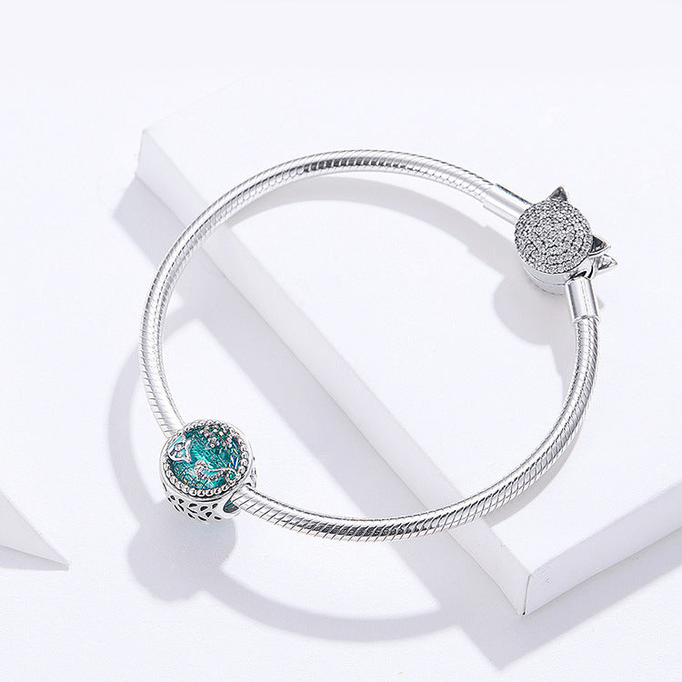 Sterling Silver Underwater World Beaded Bracelet