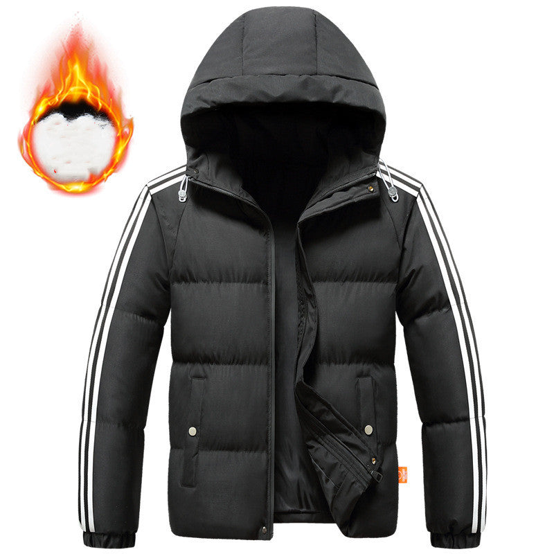 Herren Freizeit Warme Wattierte Jacke | Winter Steppmantel