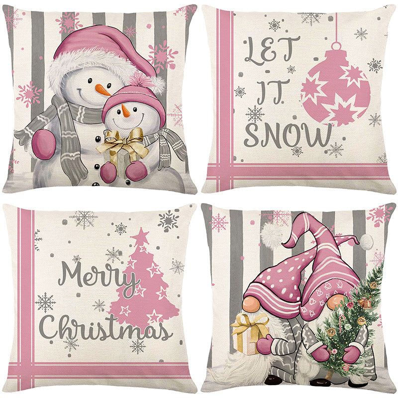 Christmas Pillowcase - Festive Home Decor Cushion Cover