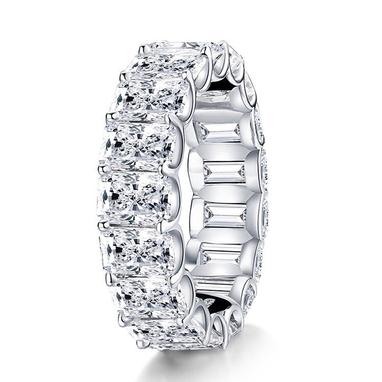 Sterling Silver Simulated Diamond Ring