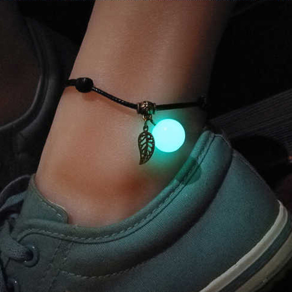Adjustable Luminous Bead Anklet