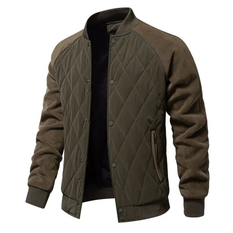 Veste Homme Matelassée Doublée Polaire Épaisse | Manteau d'Hiver Chaud