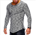 Zipper Striped Long Sleeve T-Shirt