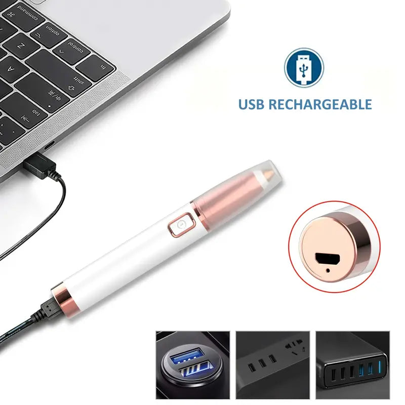 Rechargeable Eyebrow & Facial Hair Remover – Painless Precision Trimmer