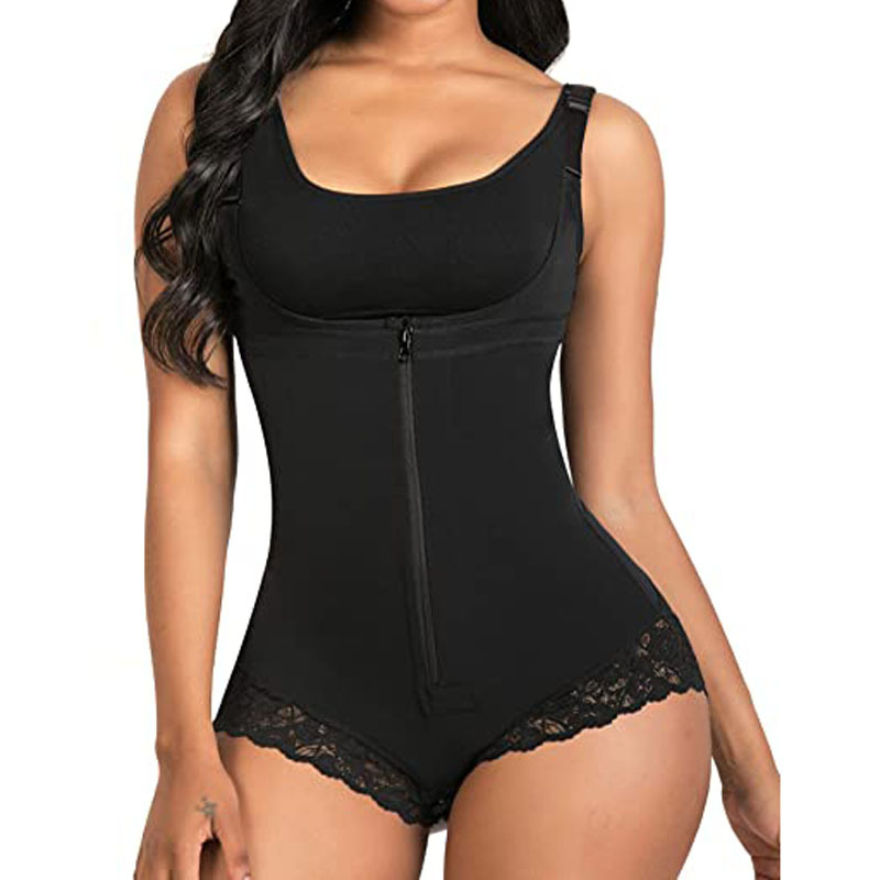 Seamless Hip Lifting Body Shaper Tights with Zipper