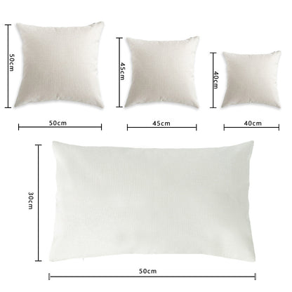 4pcs Green Plant Throw Pillow Covers for Room Decor