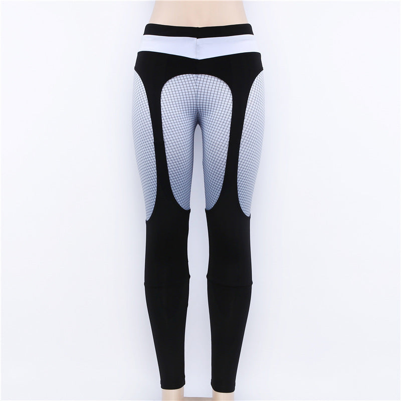 Bunt bedruckte Yoga-Leggings für Damen