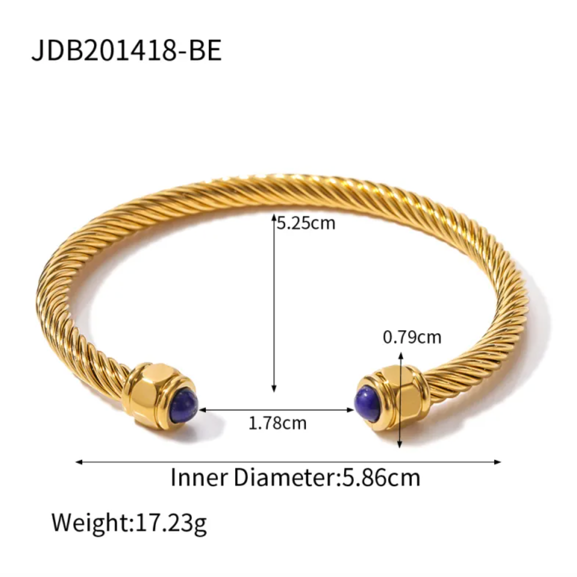 Bracelet fin en chaîne plaqué or pour femme