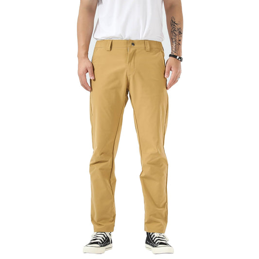 Men's Slim Fit Waterproof Work Pants – Lightweight Hiking Utility Trousers with Pockets