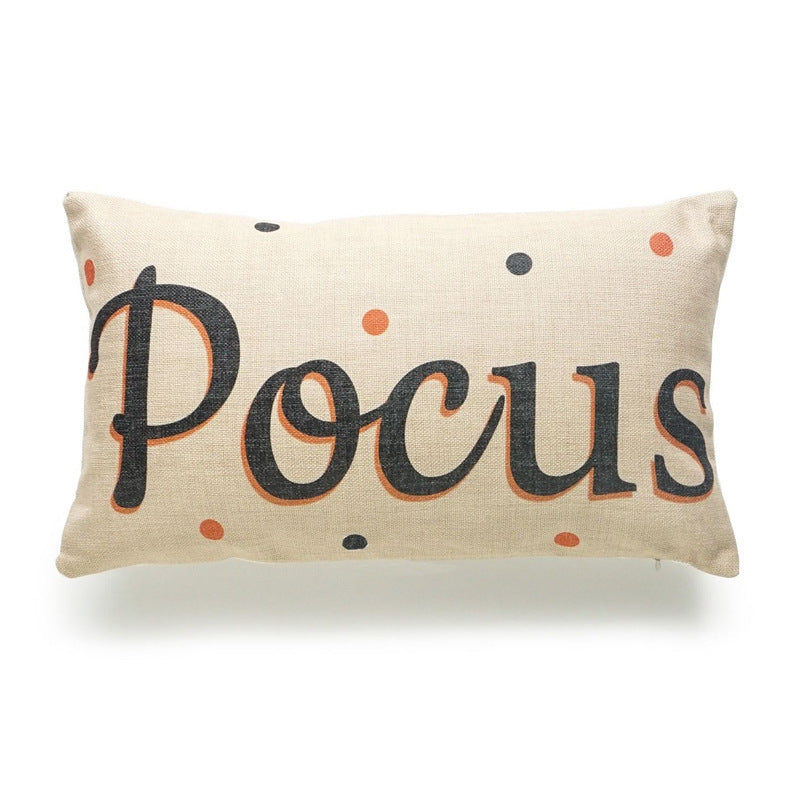 Halloween Cotton-Linen Cushion Cover