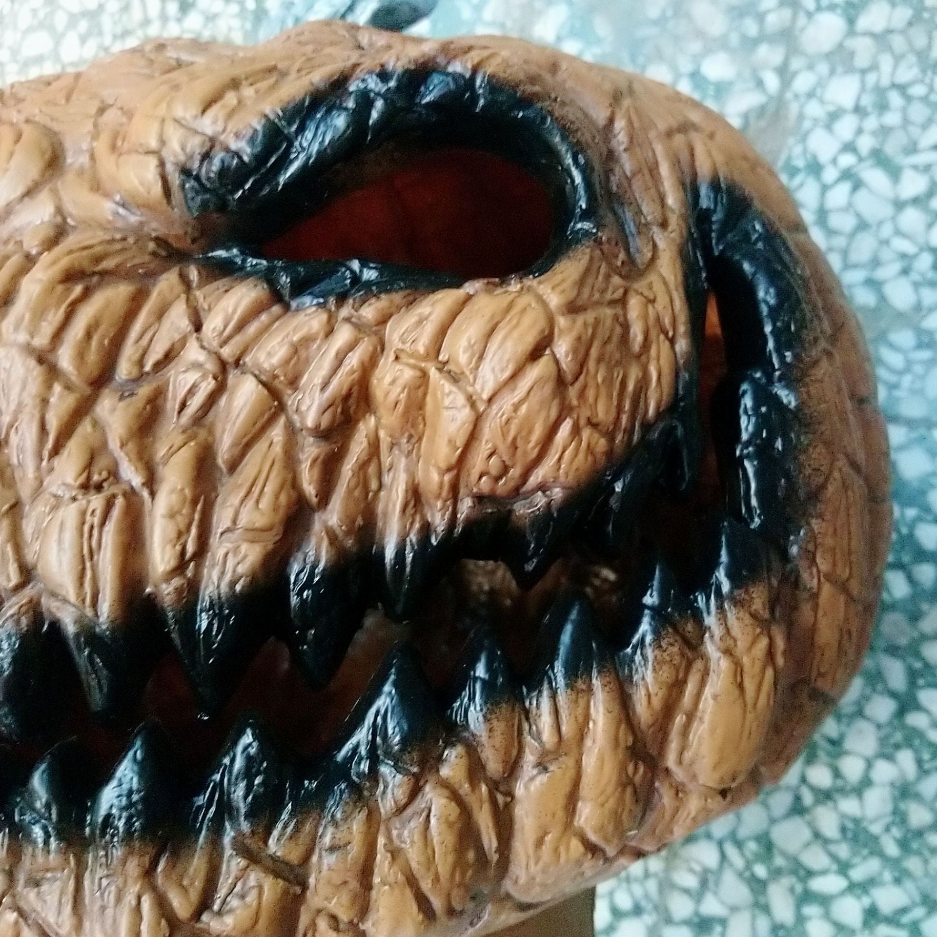 Halloween Pumpkin Lantern & Decor - Spooky Tabletop Ornament