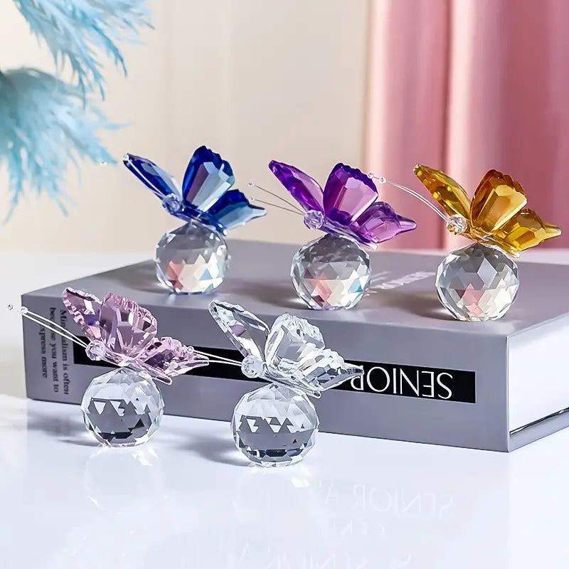 Schmetterlingsfigur aus Kristall – elegante Heimdekoration und Geschenk