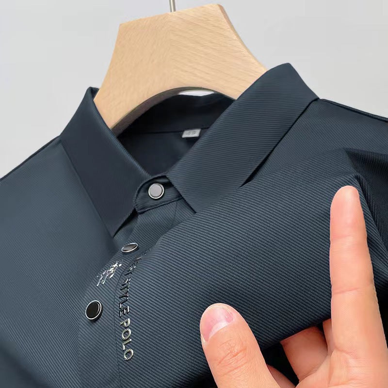 Men's Breathable Polo Shirt – Lightweight Nylon Short & Long Sleeve | M–4XL