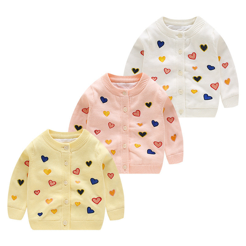 Baby- und Kleinkind-Outfit aus Doubleface-Jacquard-Baumwolle | Rosa Weiß Gelb | 65–90cm