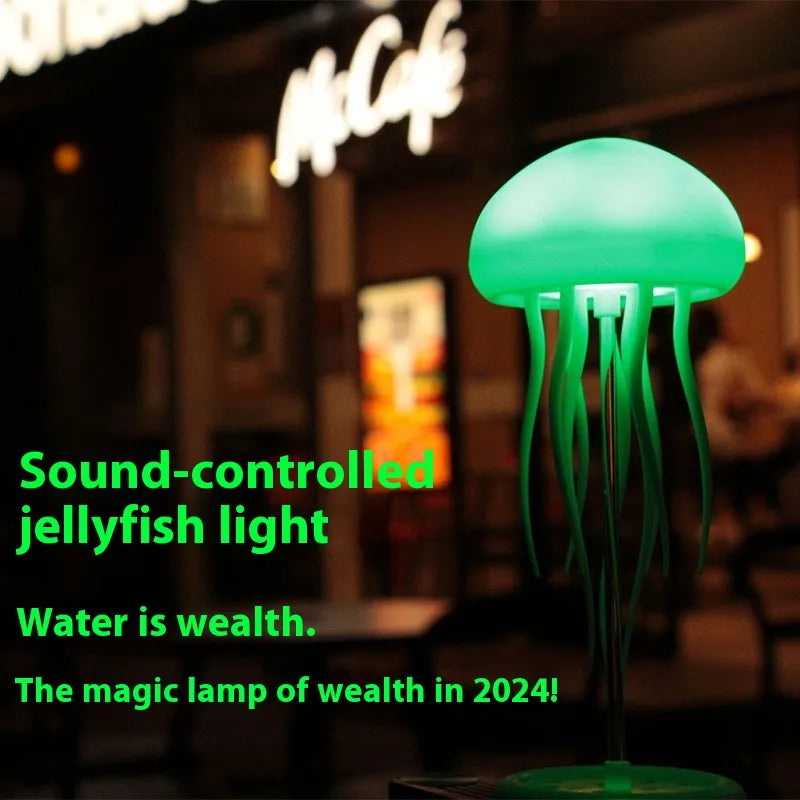 Jellyfish LED Lamp – Glowing Night Light & Room Decor
