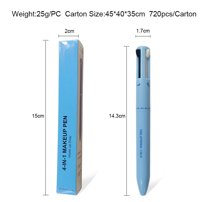 4-in-1 Makeup Pen – Lip Liner, Highlighter, Eyeliner & Brow Pencil