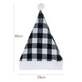 Festive Red Black White Checkered Christmas Party Hat