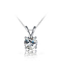 White Crystal Pendant Necklace