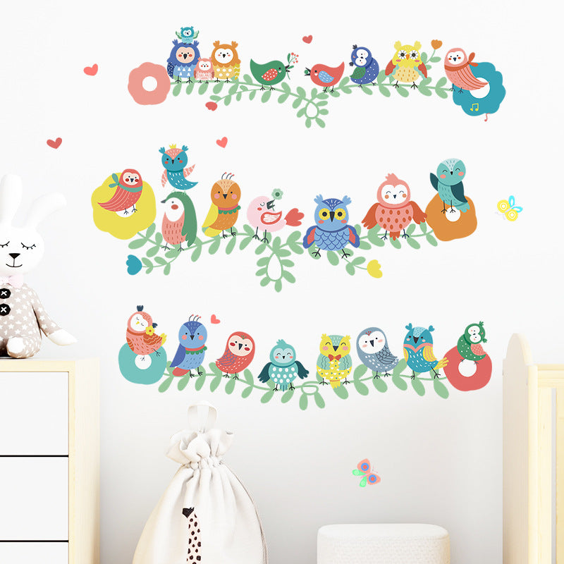 Cartoon-Tier-Wandtattoos für Kinderzimmer-Dekoration