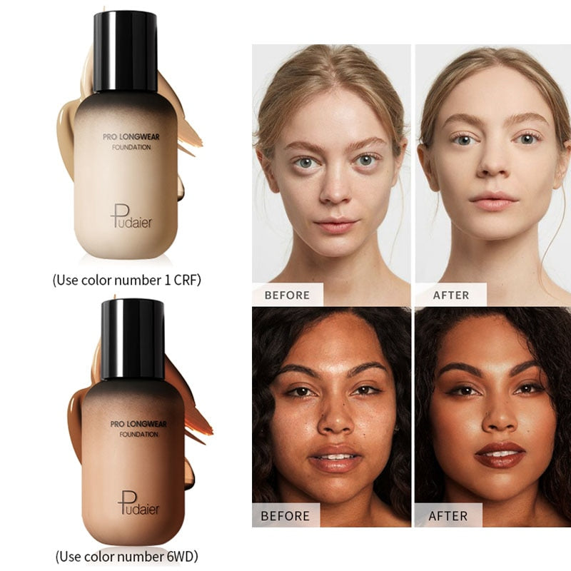 Full Coverage Liquid Foundation & BB Cream – Waterproof, Long-Lasting Concealer