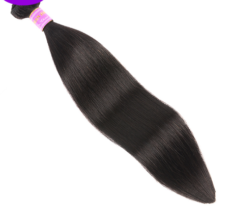 Straight Black Human Hair Curtain