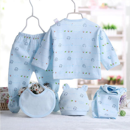 Newborn Baby Clothing Set | 5-Piece Cotton Suit | 0-3 Months
