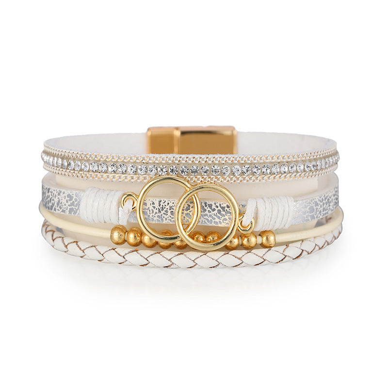 Women’s Leather Bracelet, Five Styles
