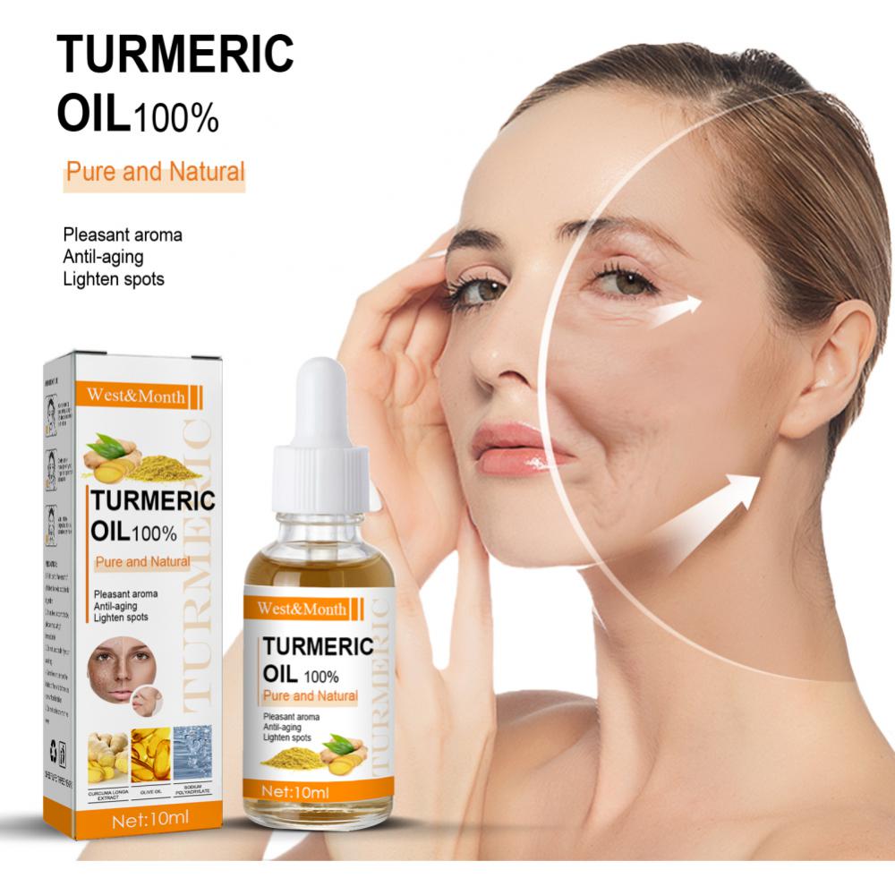Sérum à l'huile essentielle de curcuma – Soin anti-âge pour le visage et la peau (10 ml)