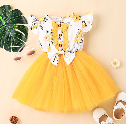 Children's Clothing, Qipao, Floral Dress