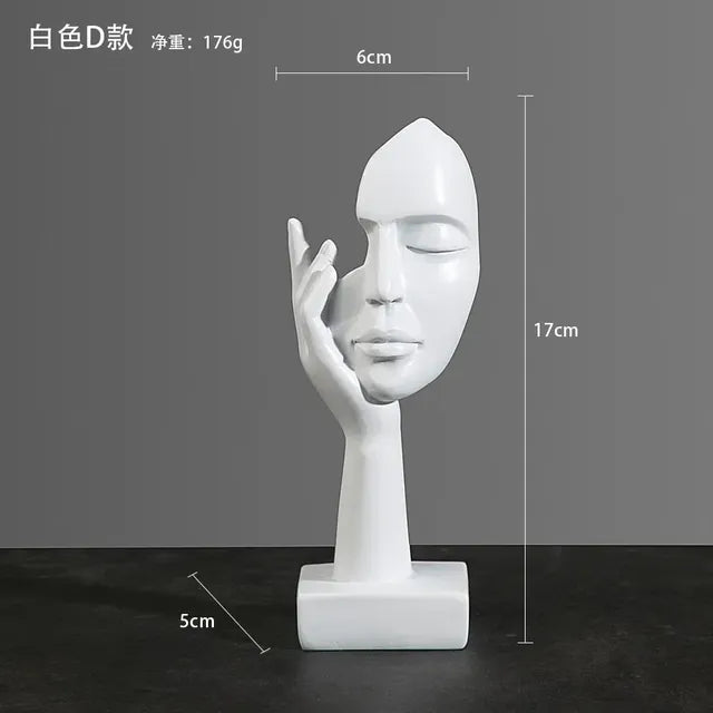 Abstract Character Statue - Nordic Luxury Desktop Decor