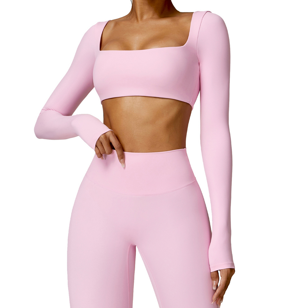 Damen Langarm-Sporttop – Alltägliche Fitnesskleidung