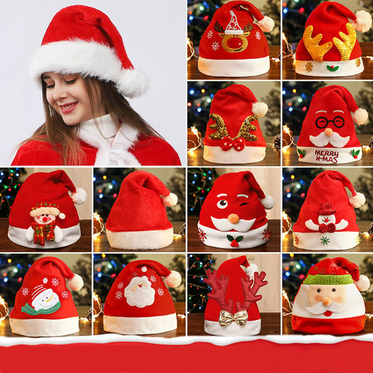 Christmas Snowman & Santa Claus Hats | Festive Xmas Hats