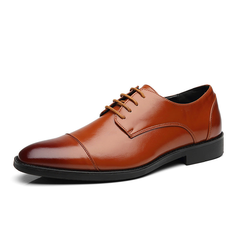 Chaussures habillées Richelieu à bout pointu pour hommes – Chaussures formelles en cuir synthétique