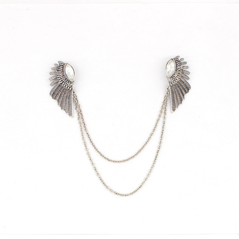Angel Wings Brooch – Decorative Pin for Shirts, Suits & Cardigans