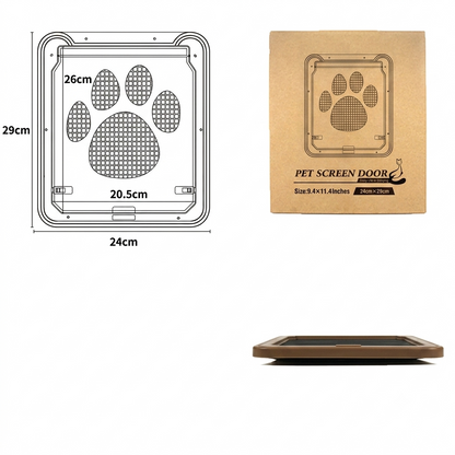 Pet Door with Anti-Scratch Flap – Easy Access for Cats and Dogs