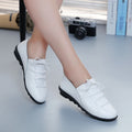Damen Herbst Freizeit Lederschuhe – Flache Schuhe mit weicher Sohle für jeden Tag