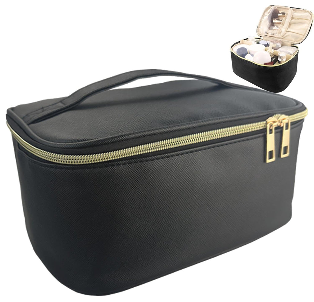 Große Reise-Schminktasche mit verstellbaren Unterteilungen – Wasserdichter Kosmetik-Organizer