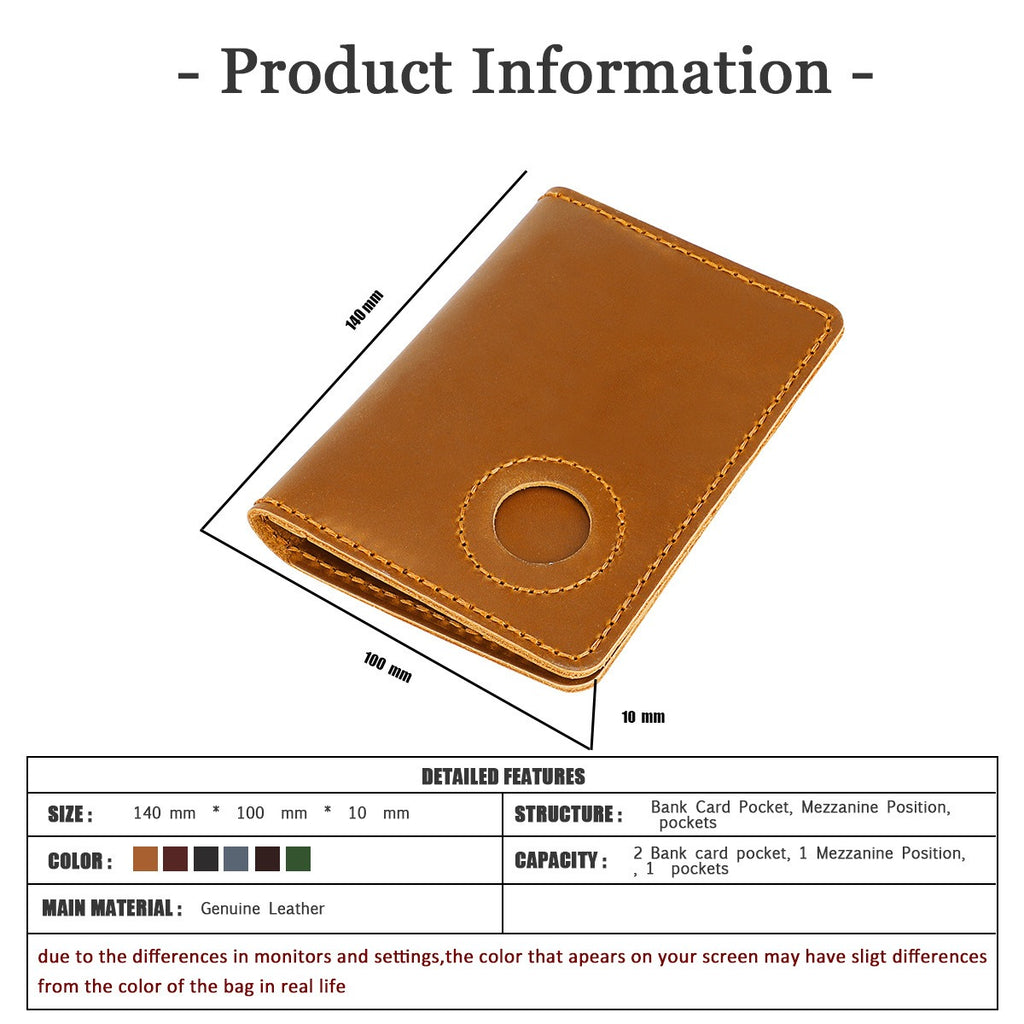 Men’s Vintage Cowhide Handmade Wallet