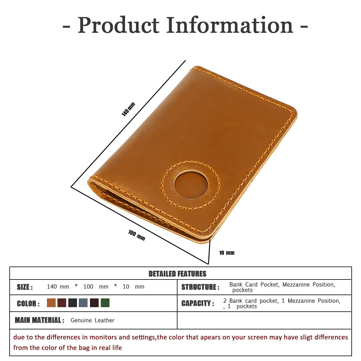 Men’s Vintage Cowhide Handmade Wallet