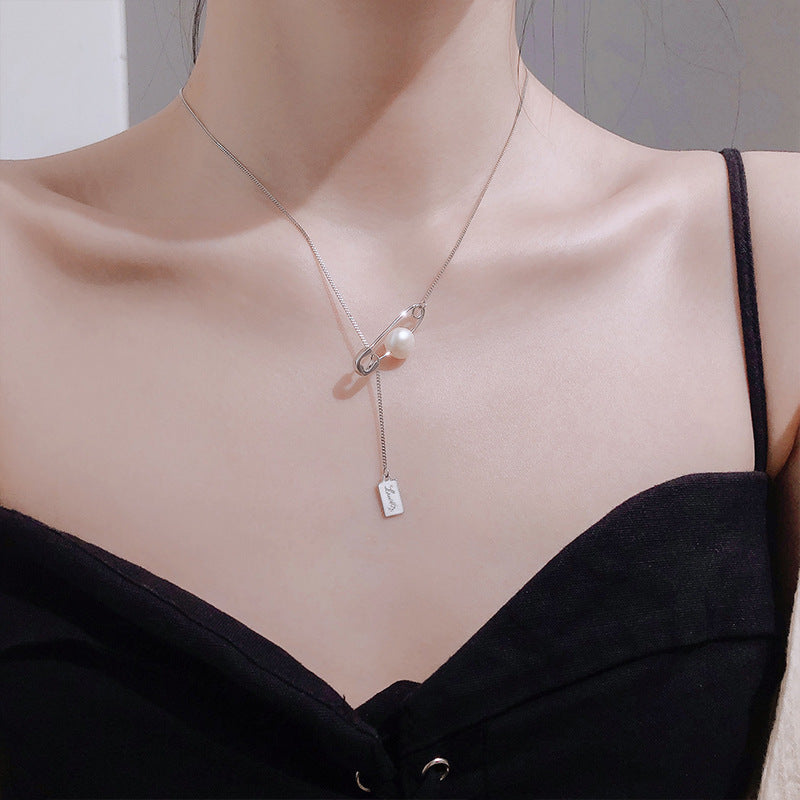 S925 Silver Pearl Choker Necklace
