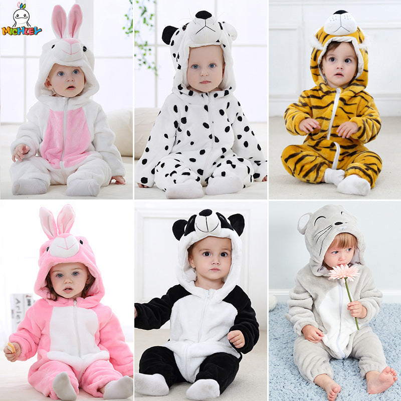 MICHLEY Plush Animal Romper
