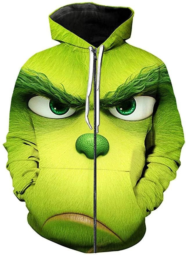 Green Christmas Graphic Hoodie