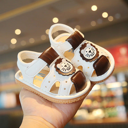 Genuine Leather Baby Girls Summer Beach Sandals