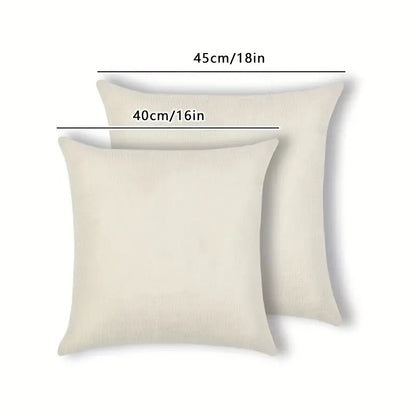 4pcs Green Plant Throw Pillow Covers for Room Decor