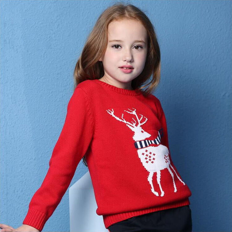 Kinder-Ferien-T-Shirt – Freizeit-Oberteil für Jungen & Mädchen in Dunkelblau & Rot | 120–160 cm