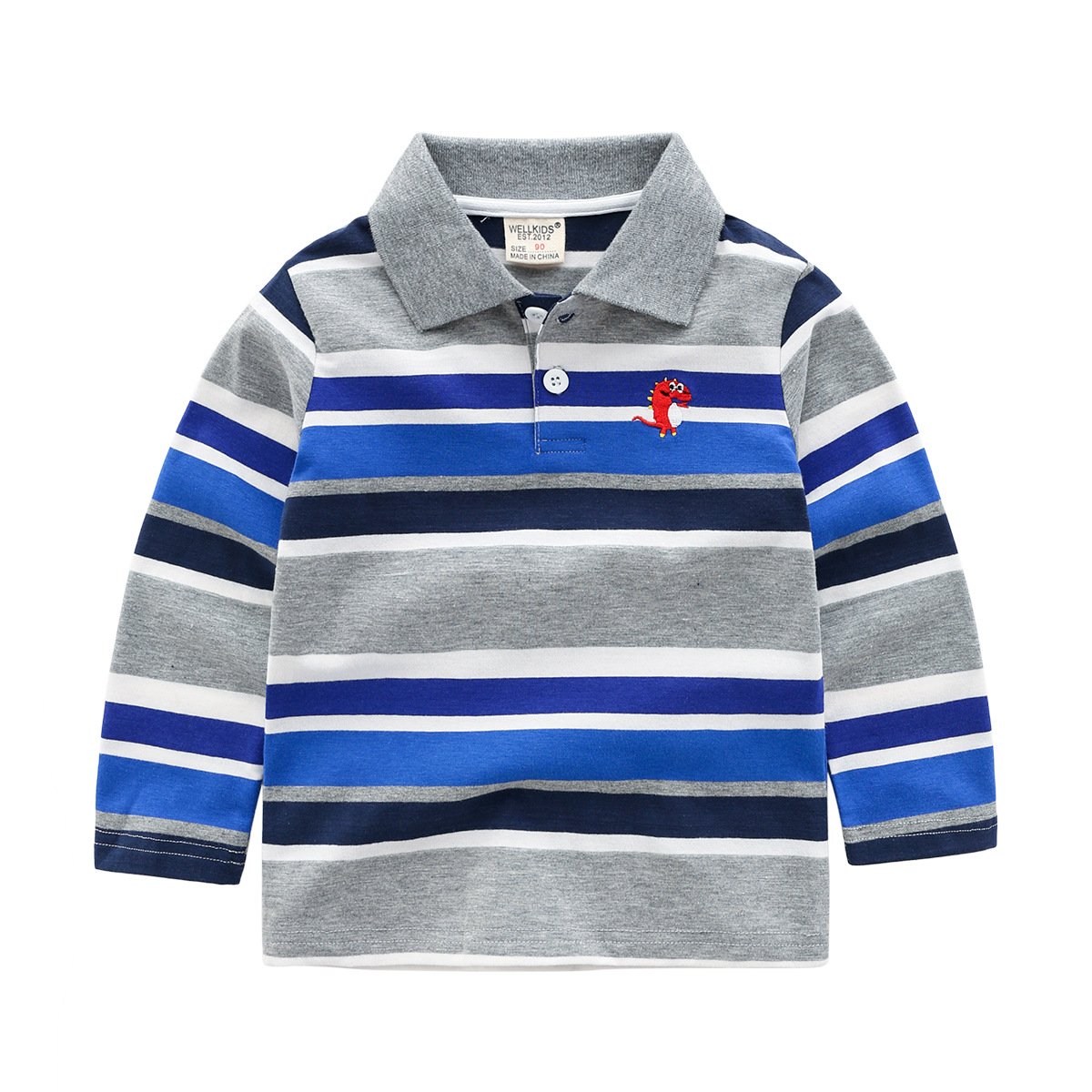 Jungen Langarm-Shirt Gestreift