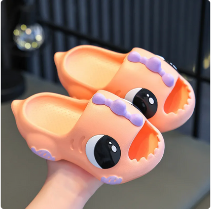 Children's Non-Slip Bathroom Slippers – Soft Indoor House Shoes for Kids