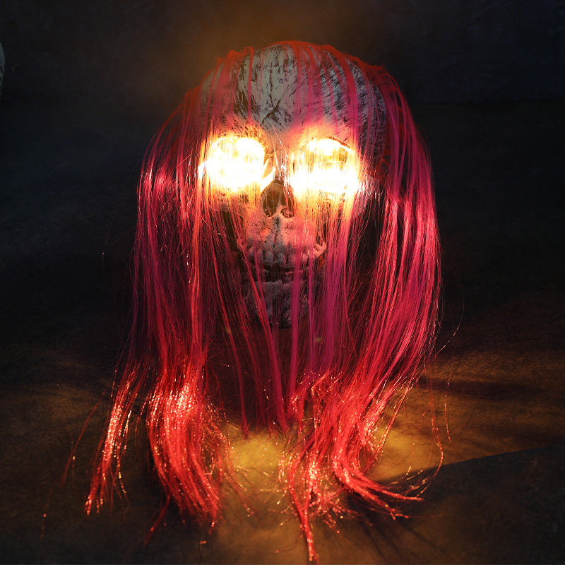 Halloween Skeleton Garden Decor – Glowing Skull & Hand Stakes