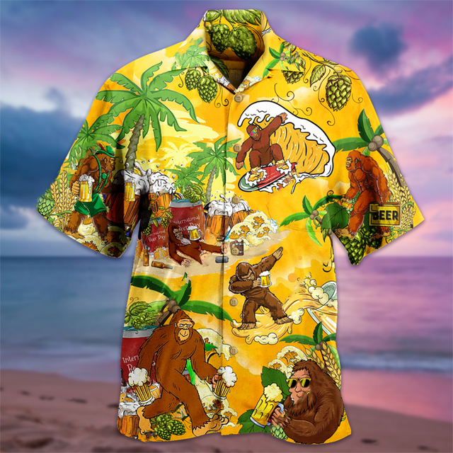 Men's Hawaiian Print Casual Shirt